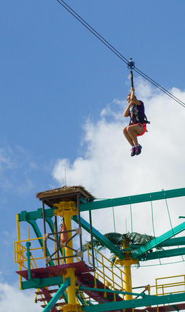 zip lining Houston - Moody Gardens Ropes Course and Zip Line